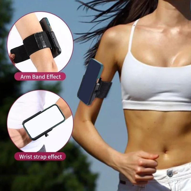 حامل هاتف بحزام ذراع للجري - حزام معصم قابل للتعديل للرجال والنساء، غطاء ذراع آمن لصالة الألعاب الرياضية/الركض/المشي