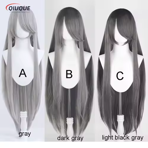 80 Colors 100cm Long Straight Cosplay Wig Anime Compatible Universal Omopinenet Heat Resistant Synthetic Hair Wigs + Wig Cap - Image 18