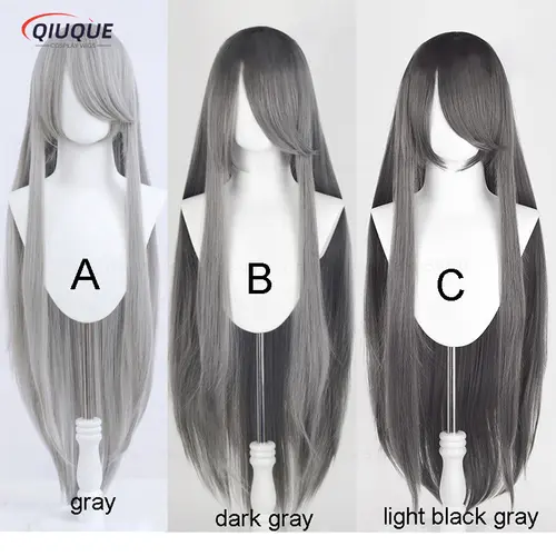 80 Colors 100cm Long Straight Cosplay Wig Anime Compatible Universal Omopinenet Heat Resistant Synthetic Hair Wigs + Wig Cap - Image 18