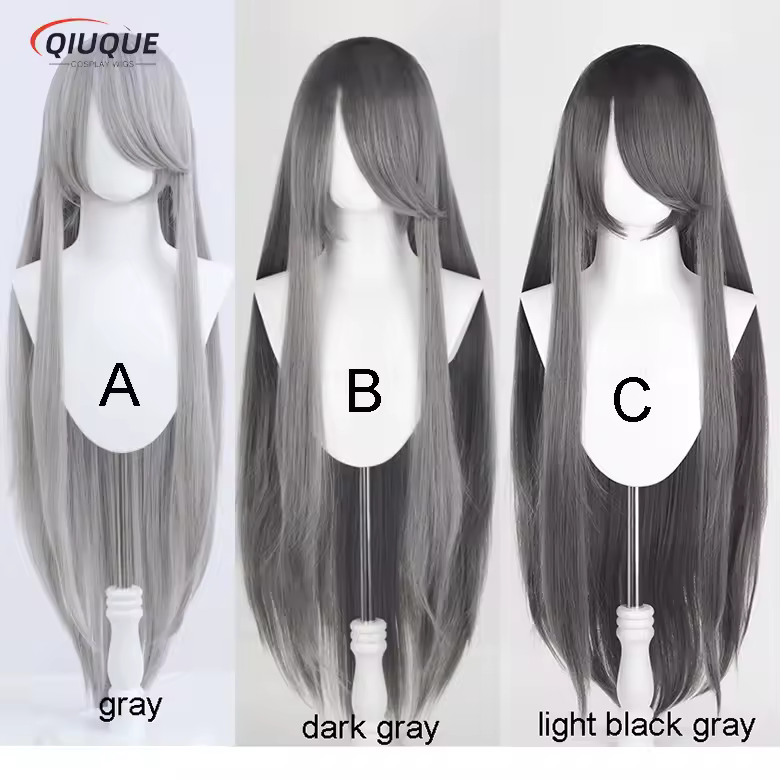 80 Colors 100cm Long Straight Cosplay Wig Anime Compatible Universal Omopinenet Heat Resistant Synthetic Hair Wigs + Wig Cap - Image 18