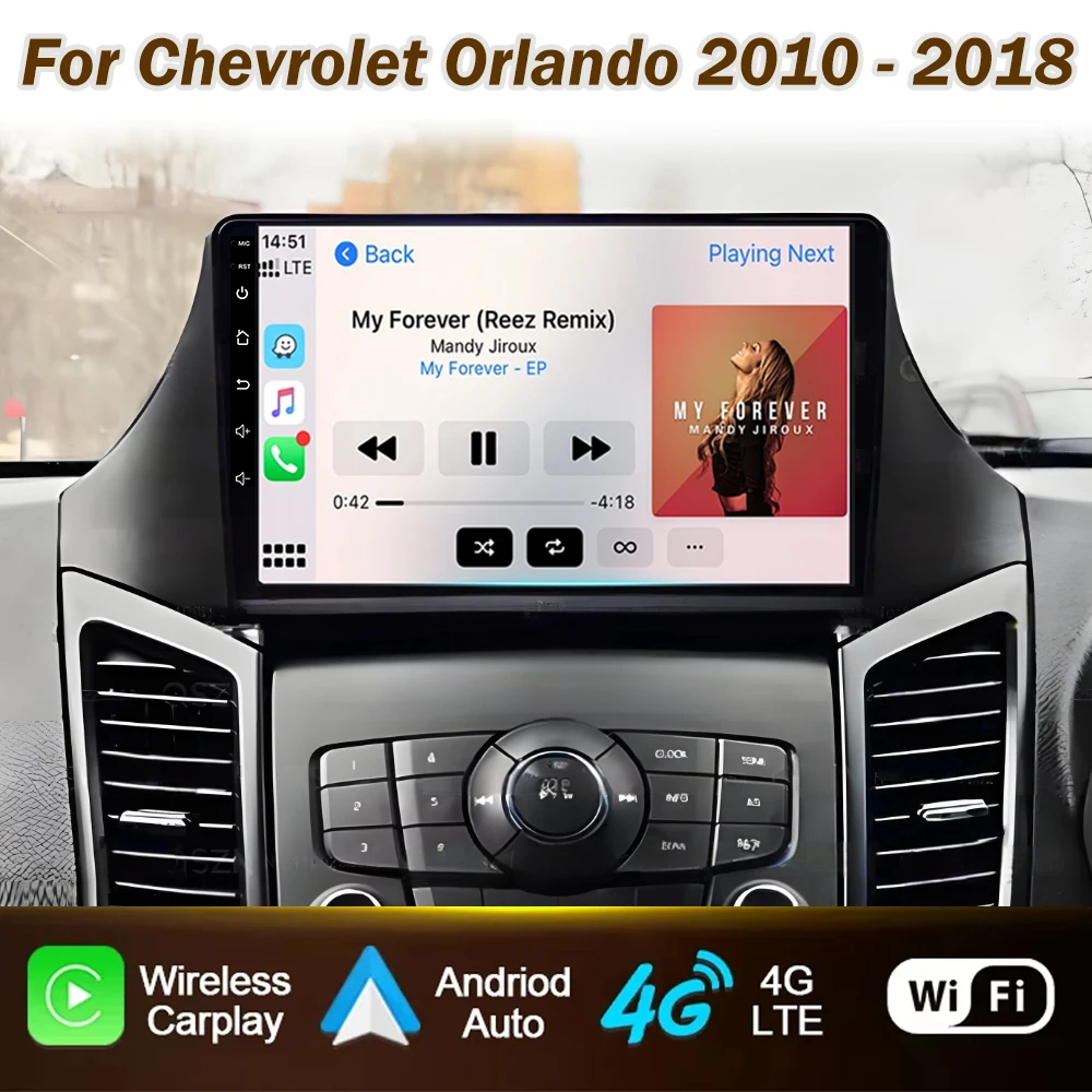 

Car Radio For Chevrolet Orlando 2010 - 2018 Android 15 Auto Carplay Multimedia Player GPS Navigation Head Unit No 2din DVD Video
