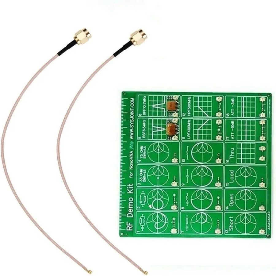 

Seesii RF Demo Kit NanoVNA RF Tester Board Filter Attenuator for NanoVNA-F NanoVNA-H Vector Network Analyzer Kits