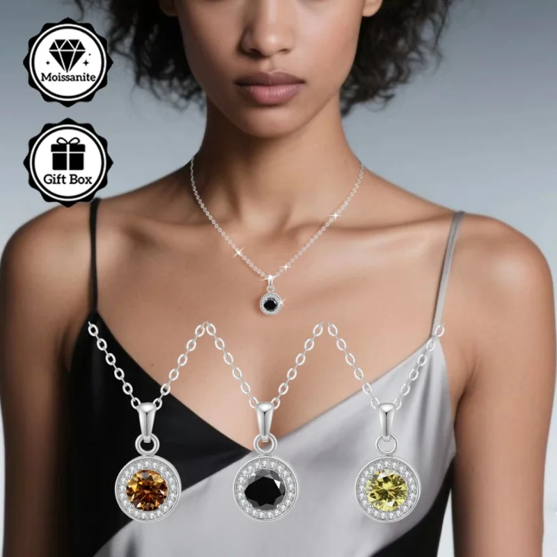 

Hypoallergenic necklace, moissanite necklace for women, jewelry for women, high quality jewelry, Bohemian, christmas gift for