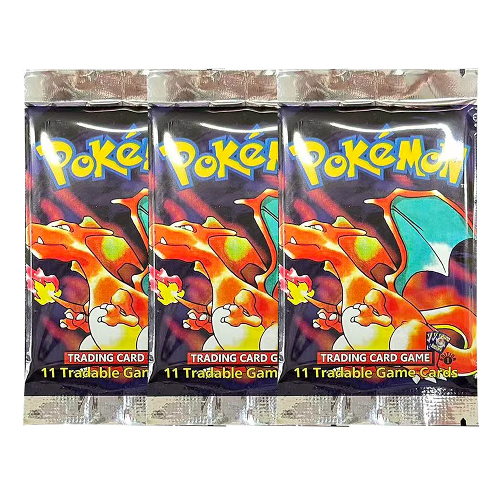 Basisset 1e editie Shadowless Booster Box Pokemon-kaarten PTCG Proxy Classic Anime Collection Card 1Set 36 Packs 1Pack/11Card