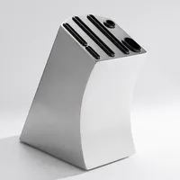 Thicken Stainless Steel Knife Holder Metal Chef Kitchen Knife Stand Multifunction Slicing Cleaver Storage Rack Organizer Tools