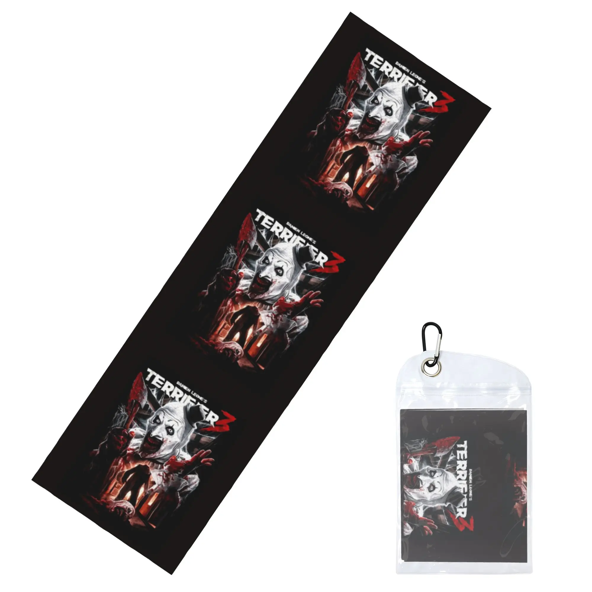 Cold Exercise Towel Terrifier Movie Poster+5 Beach Sports Yoga Towel Swimming Camping Towel Refreshing Sports Scarf Face Towels