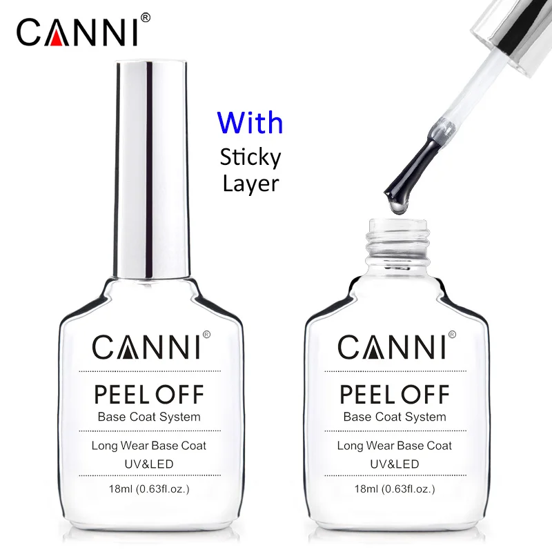 Canni 18 ml Long Wear Diamond No Wipe Top Coat Big Volume PeelOff Base Coat Soak Off UV-LED-Gel-Nagellack Nagel-Maniküre-Nagellack