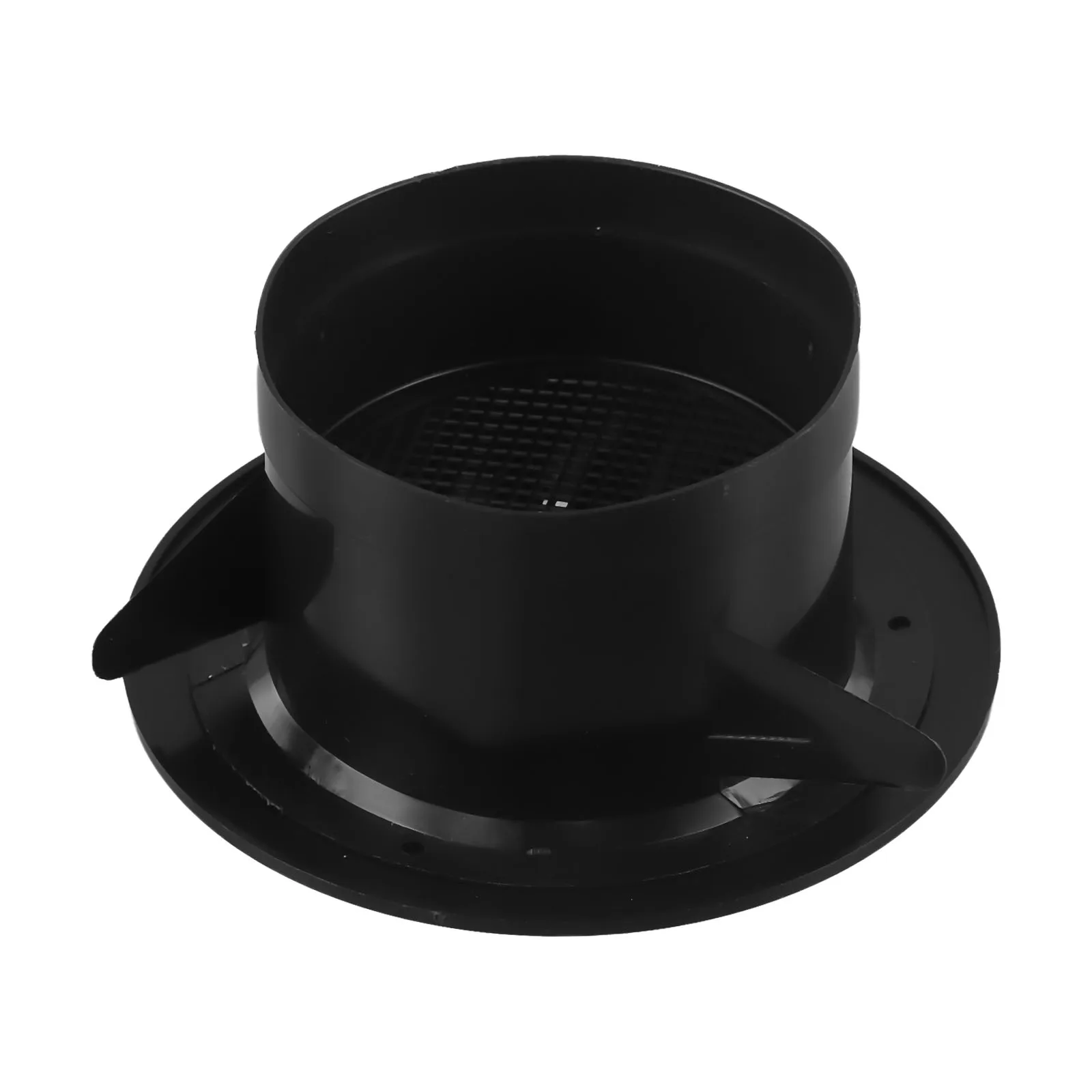 Easy Cleaning Black ABS Round Ventilation Hose Diffuser Grille Cover Wall Ceiling Mount Anti Aging & Detachable Design