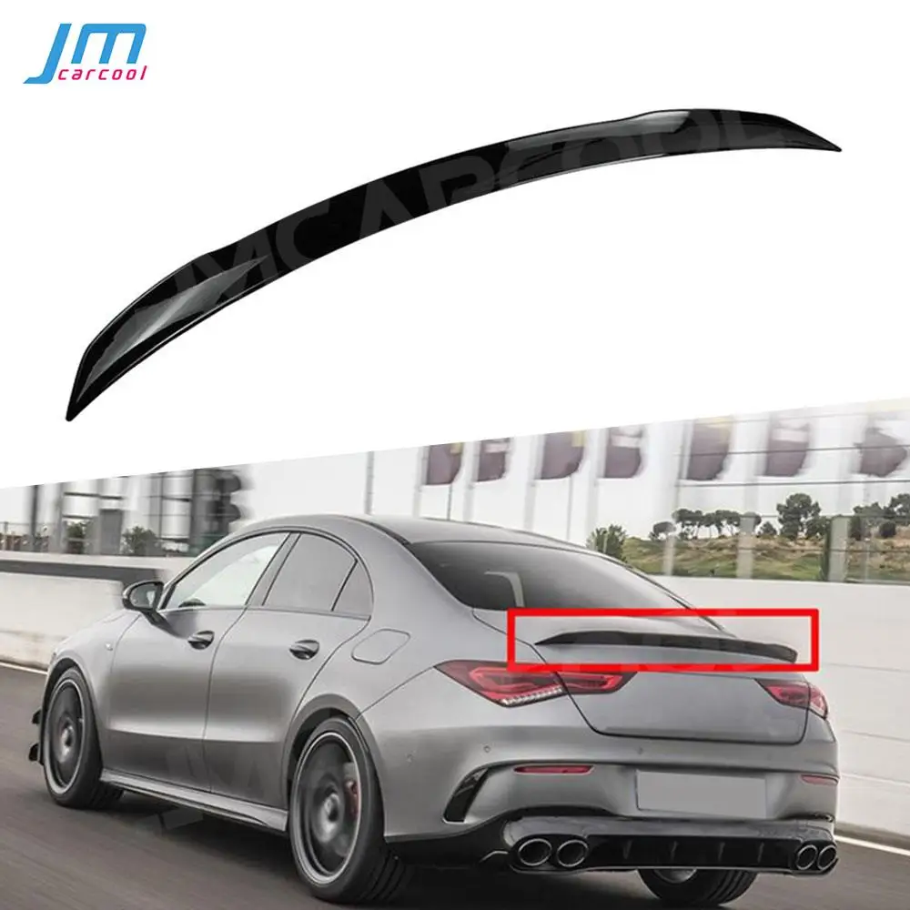 

ABS Gloss Black Rear Trunk Lip Spoiler For Mercedes Benz W118 C118 CLA35 CLA180 CLA200 CLA250 CLA45 AMG Line 2019-2024