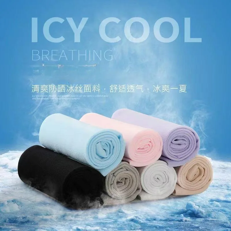 Summer Sun Protection Ice Sleeves for Women Men Anti-UV Outdoor Cycling Arm Sleeves Ice Silk Sleeves Warmers Men Women