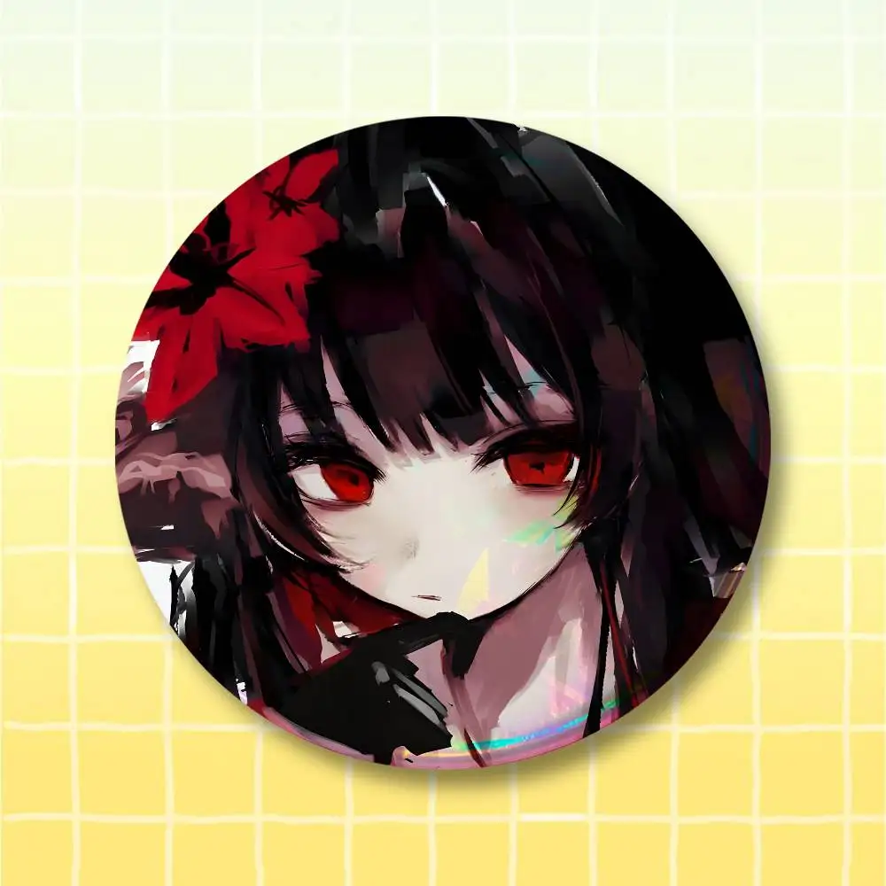 M-Magical Girl Witch Trials Pin Buttons Round Badge for Clothes Bags Hats Pins Backpacks Tote Bags Unisex Outfit Decor