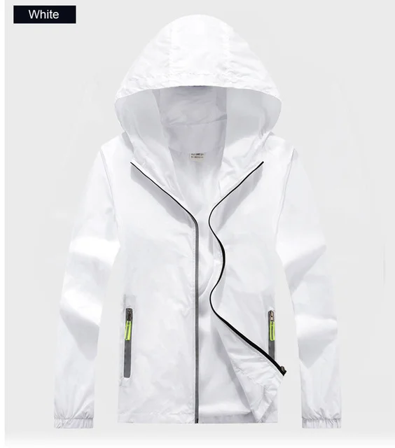

Reflective Zipper Outdoor Hiking Jacket Outdoors Spring Autumn Men UV-Proof Thin Windproof Bike Multi-function Coat