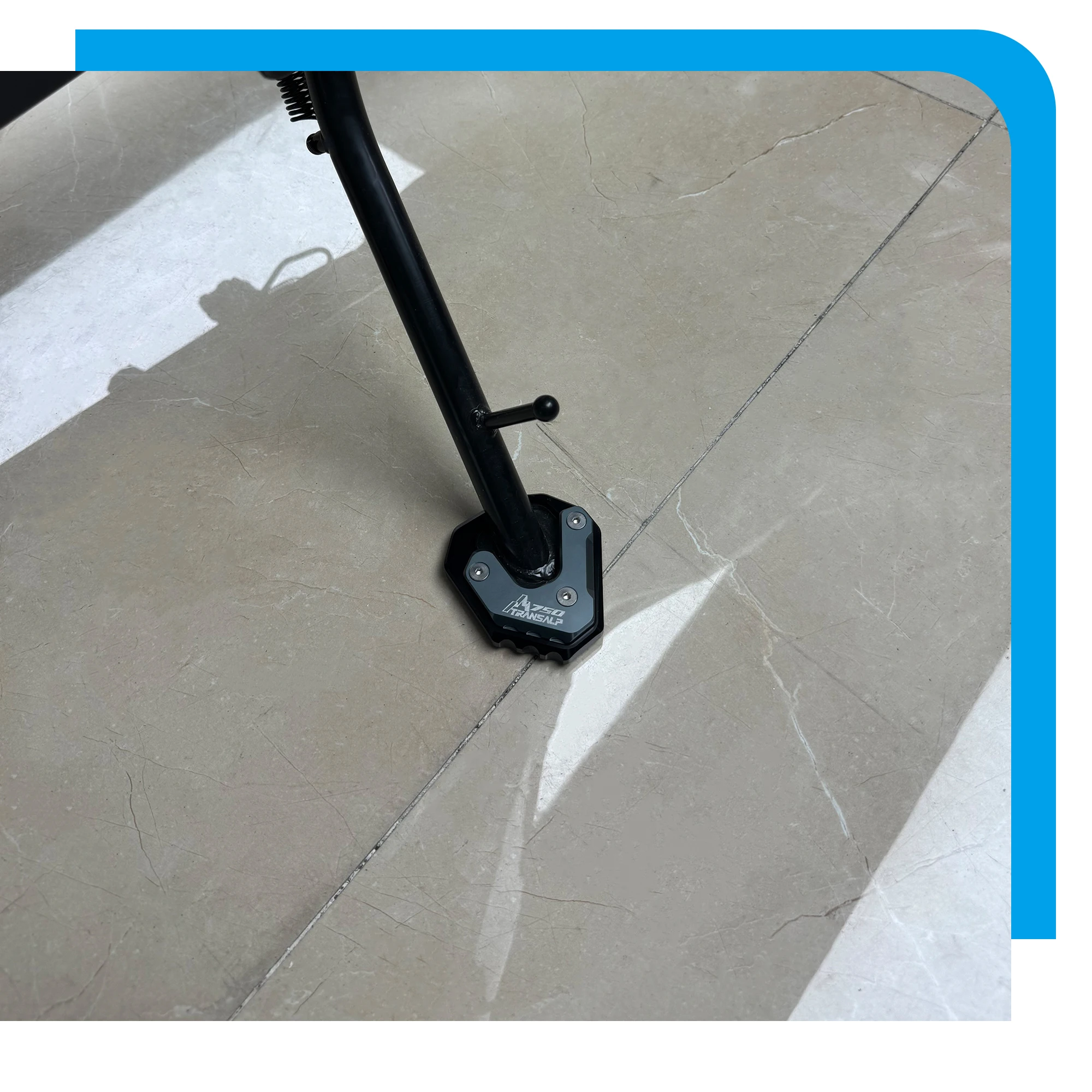 สําหรับ Honda TRANSALP750 XL750 TRANSALP รถจักรยานยนต์ขาตั้งขยาย Extension TRANSALP 750 Kickstand เท้า Pad สนับสนุน ﻿