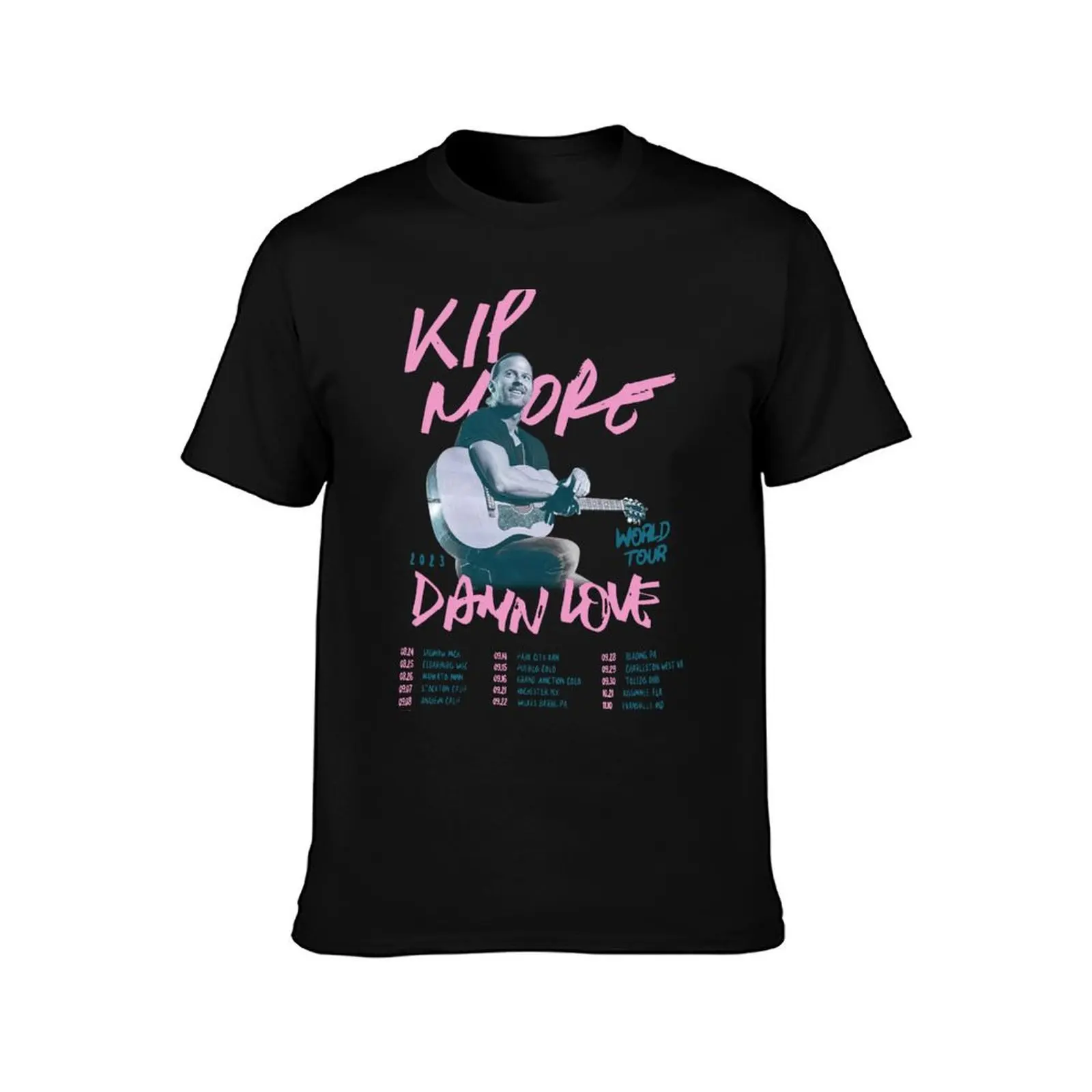 Kip Moore Damn Love Fall Tour T-Shirt Summer Casual Cotton Tee Oversized Streetwear Tops Vintage Graphic Print 100% Cotton