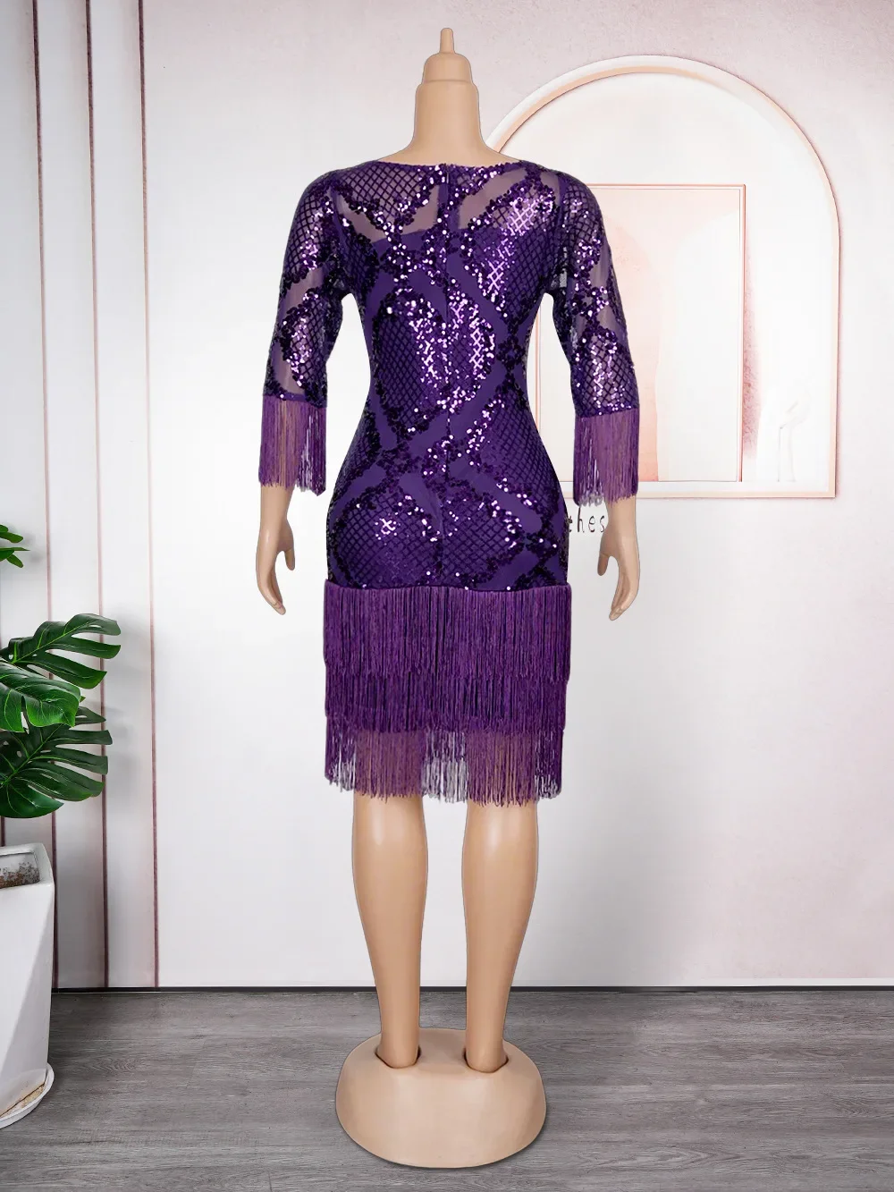 فساتين أفريقية للنساء المثيرات فستان ترتر شرابة Bodycon ملابس أفريقيا أنقرة Dashiki حفلة مسائية عباية تركيا مقاس كبير #5