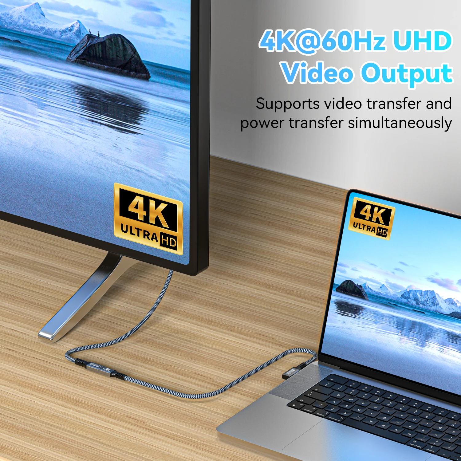 Thunderbolt 3 USB 3.2 Gen 2 تمديد USB C 20Gbps 240W شحن سريع 90 درجة ذكر إلى أنثى كابل 4K Vidio Type-C كابل