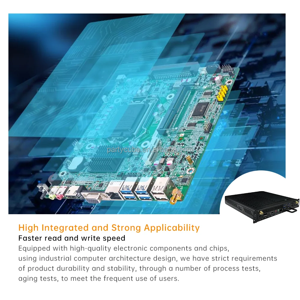 Riotouch OEM ODM كمبيوتر صغير كمبيوتر صغير Win7/8/10/linux 4k Mini Pcs Ops