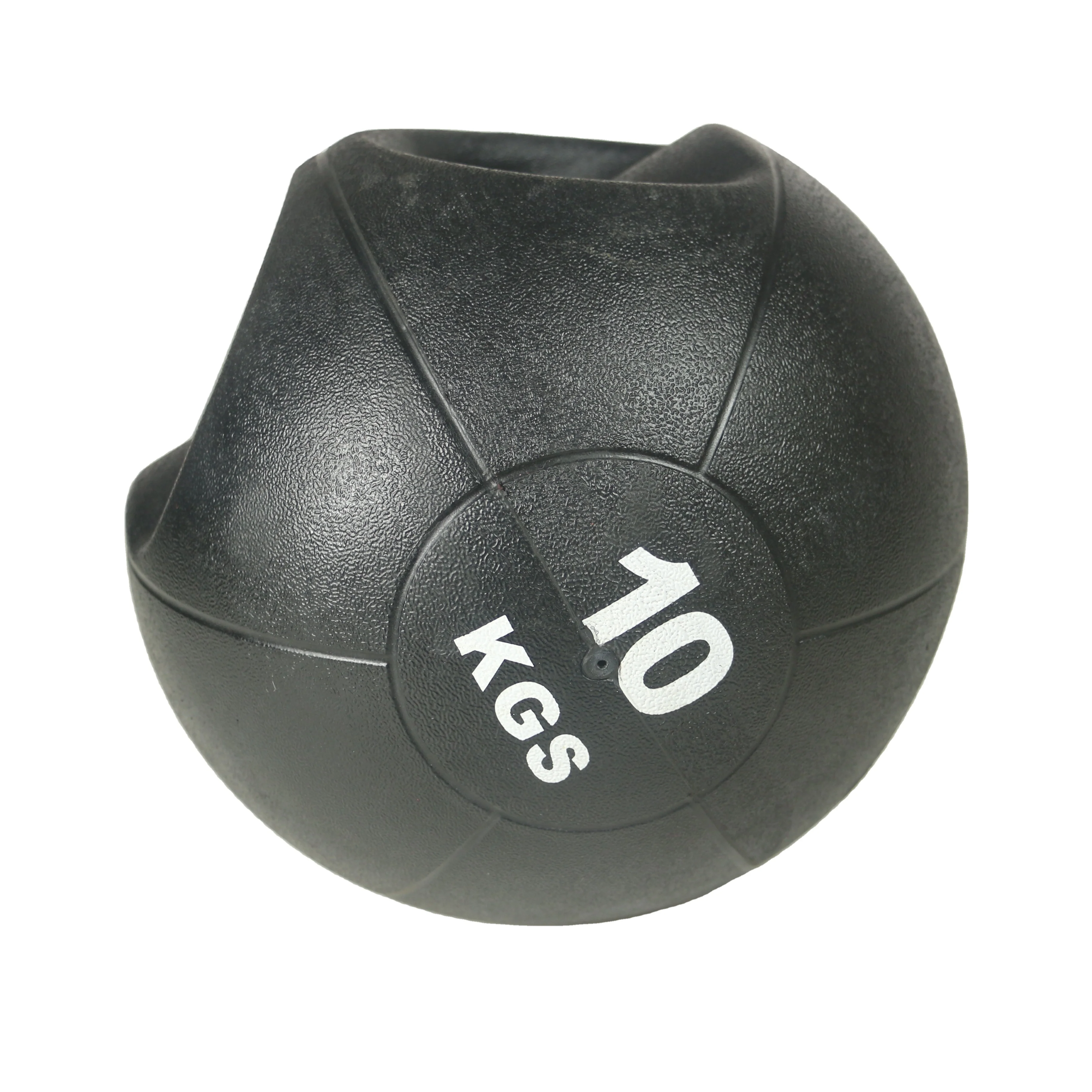 

Hot Selling Good Quality Pvc Leather+pp Cotton+sand Gym New Medicine Ball With Handle Exercise Ball