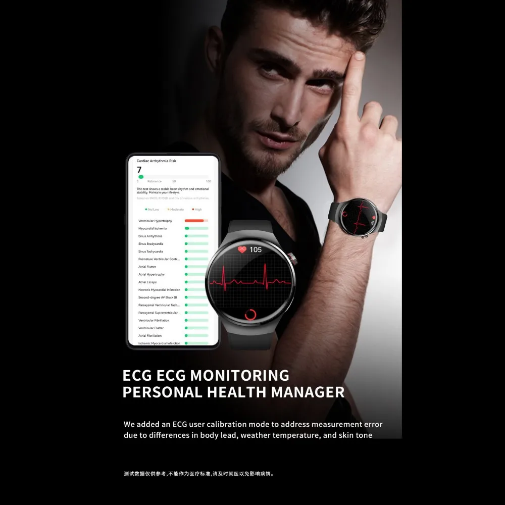 F600 Smart Watch With Bluetooth5.3 Smartwatches ECG Measurement Smartwatch For Men Waterproof Smartwatch Gifts Watch For Women