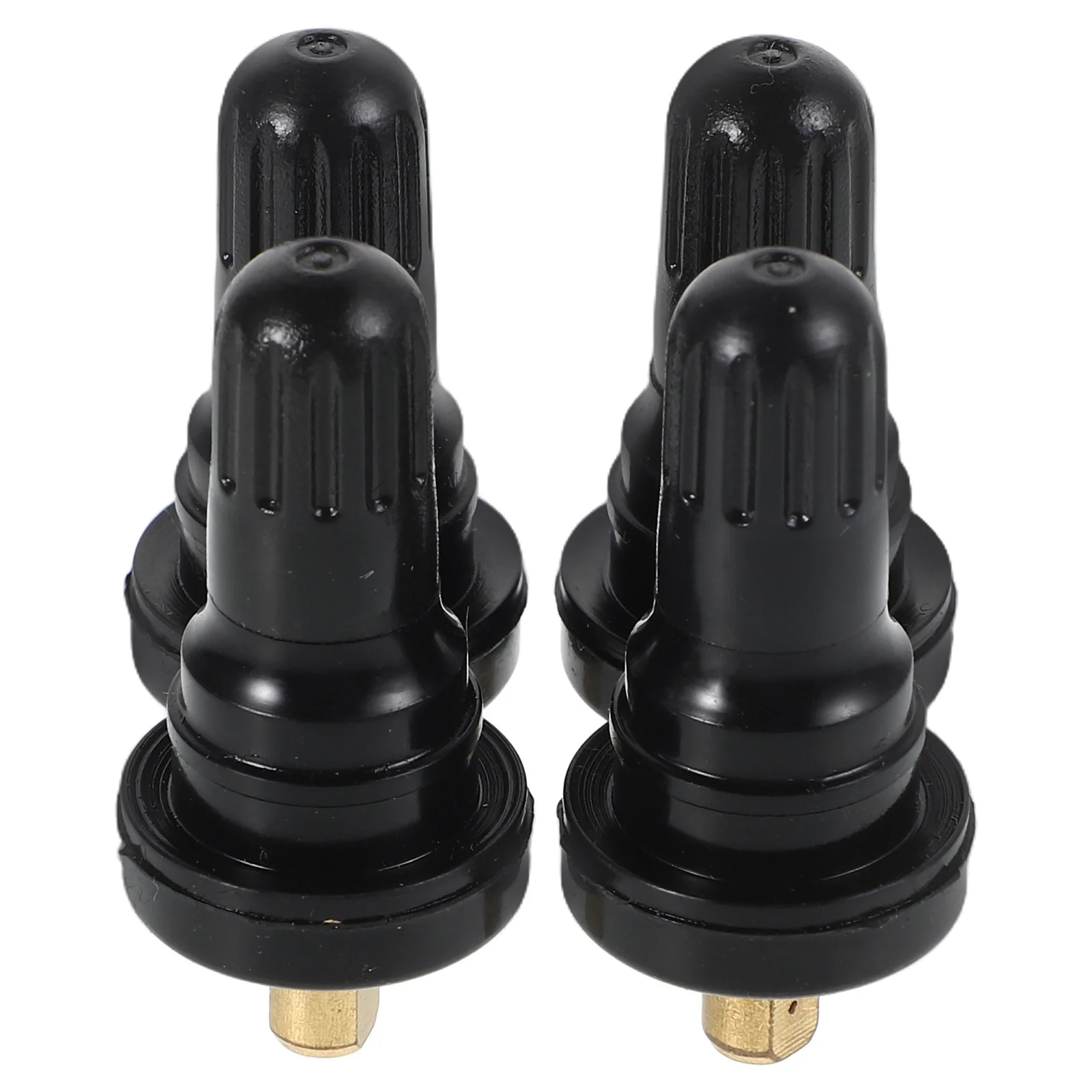 

4Pcs Motorcycle Tire Valve Stems Snap in Standard Length Leakproof Replacement Parts Universal Tubeless Valve Stems for Rim Tire