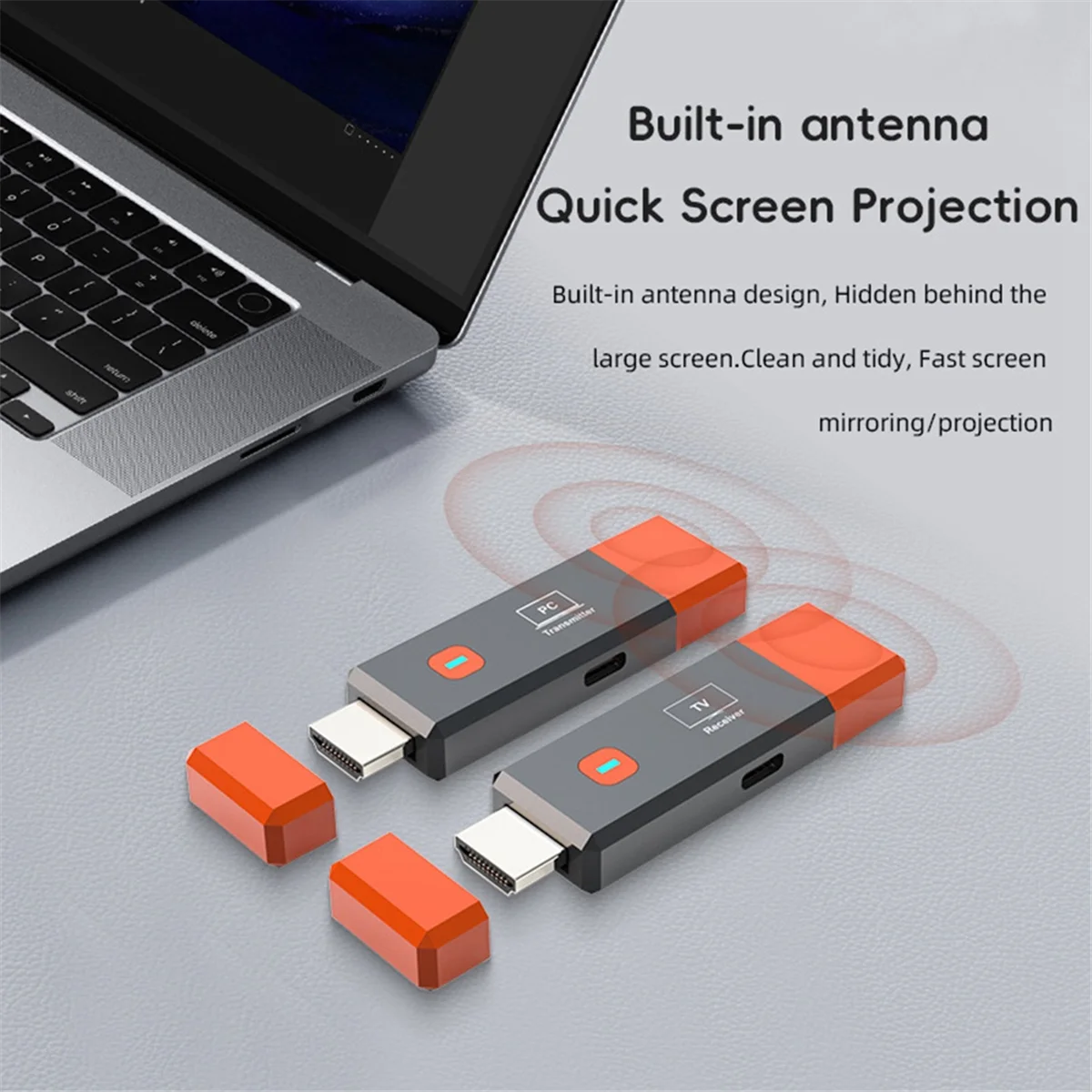 

M86K HD Wireless Transmitter and Receiver 1080P 50M HD Wireless Video Display Extender for Camera Laptop PC to TV