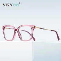VICKY, gafas de lectura para mujer, antiluz azul, montura geométrica rosa, gafas graduadas para miopía, astigmatismo, PFD2129