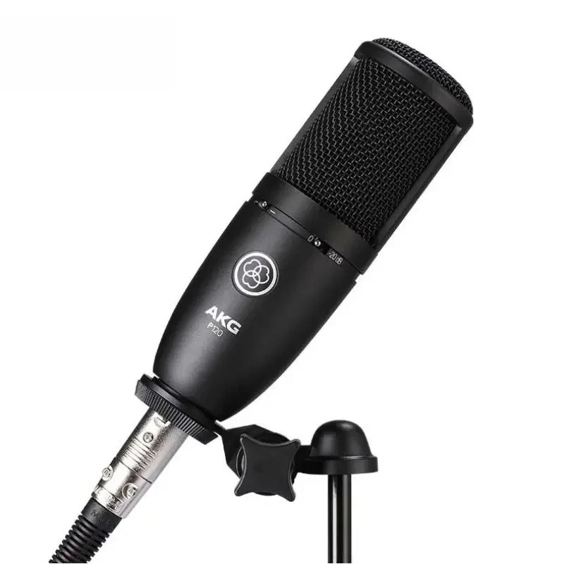 P120 Condenser High-Performance General Purpose Microphone Professional Recording Studio Microphone for Live Voice Broadcasting