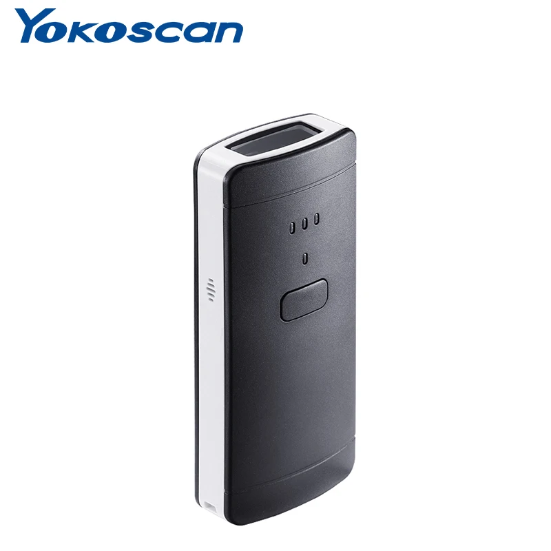 

2D QR 1D Беспроводной Bluetooth Карманный мини-сканер штрих-кода YK-P2000 для проверки штрих-кода инвентаря POS