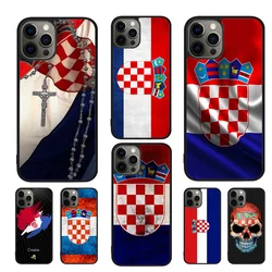 Croatia flag Mobile Soft Case For iPhone 16 15 12 Pro Max 13 Mini 11 14 Pro Max Max SE2020 8 7 Plus Phone Cover