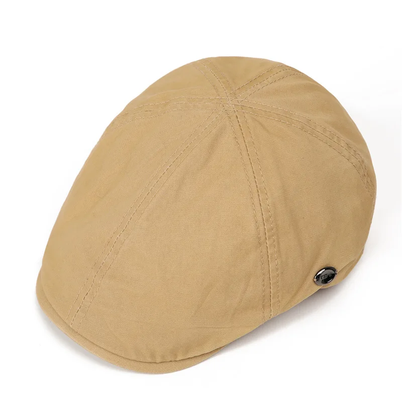 Imagen 3: Boina octogonal de primavera y verano para mujer, gorra con visera a la moda, gorros avanzados informales transpirables de algodón puro, gorra de pintor