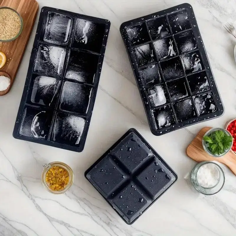 4/6/8Grids Silicone  Molds Spherical Ice Molds Reusable  Molds Cocktail Freezer DIY Homemade Barware