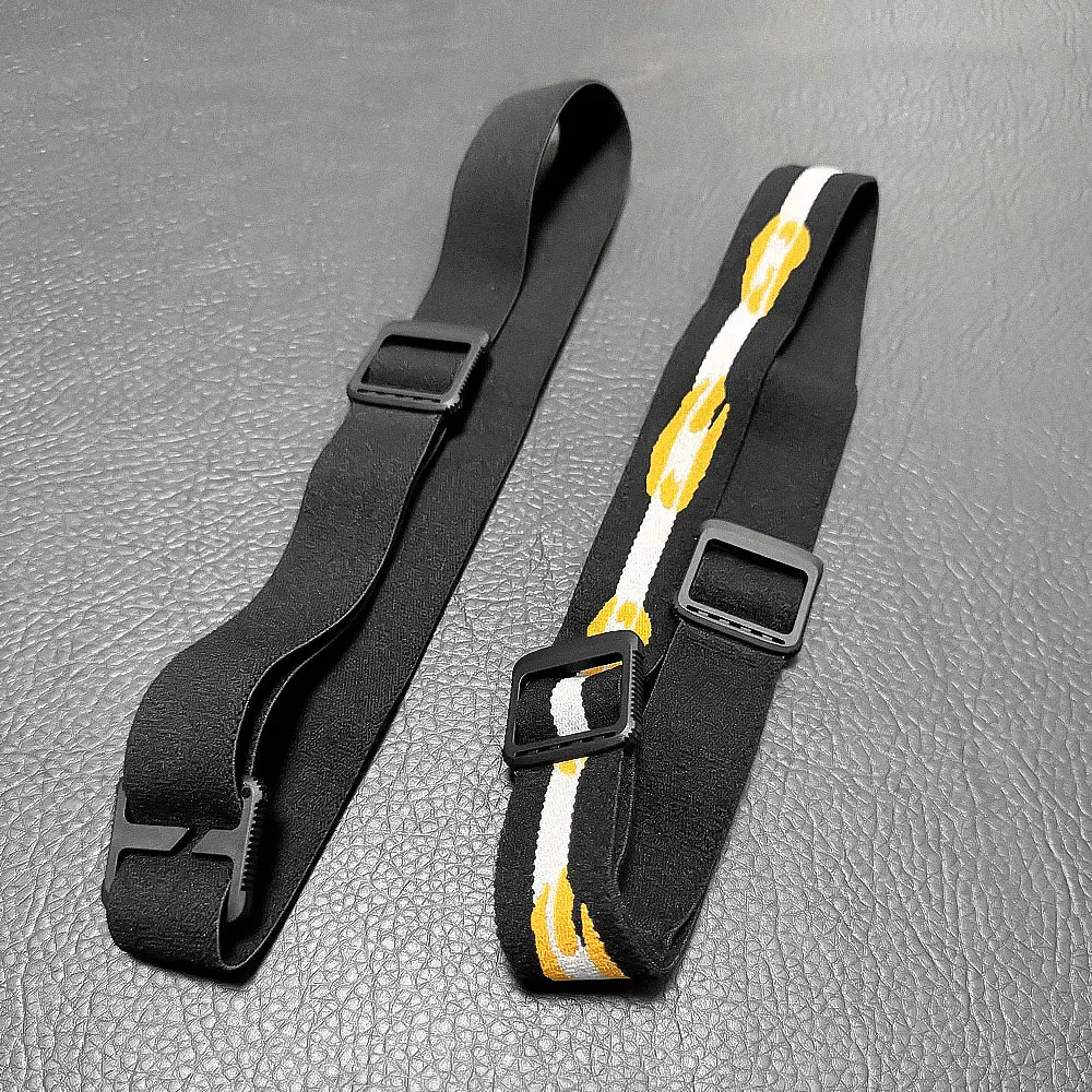 1pc mais novo de alta qualidade preto elástico cabeça cinta cinto ajustável bandana para lanterna farol ao ar livre