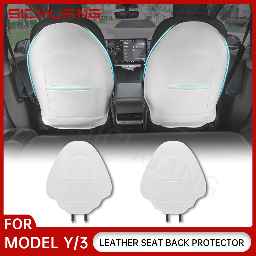 

Car Seat Backrest Anti Dirt Pad For Tesla Model 3 Model Y Juniper 2025 Seat Protection Cover Anti Kick Pad Interior Accessories