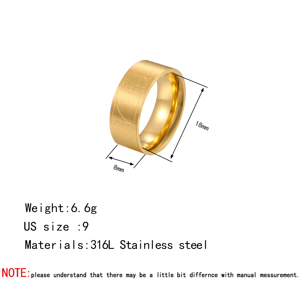 Kinitial Stainless Steel Fibonacci Minimalist Ratio Band Ring Charm Geometry Math Teacher Ring Jewelry Gifts