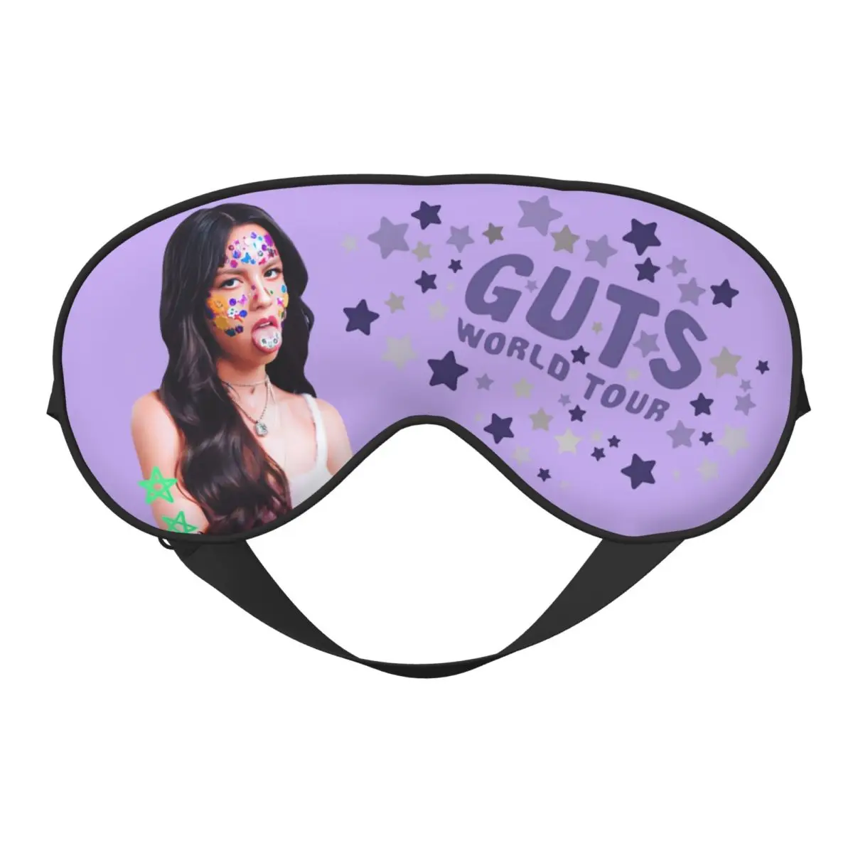 

O-Olivias POP Singer Creative Print Creative Eye Patches Guts World Tour Blindfold Travel Sleep Eye Masks Lunch Break Eye Cover