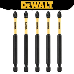 DEWALT-brocas de vástago hexagonal PH2 de 89MM, llave de taladro eléctrico de acero de alta velocidad, destornillador, accesorios de herramientas, 5 piezas