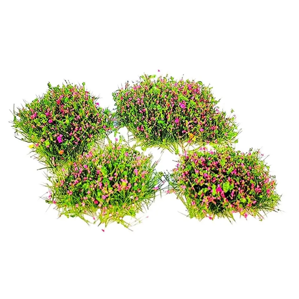 Flower Cluster Simulated Static Multicolour Grass Tuft Craft Static Flower Cluster DIY Sand Table Model Wargaming