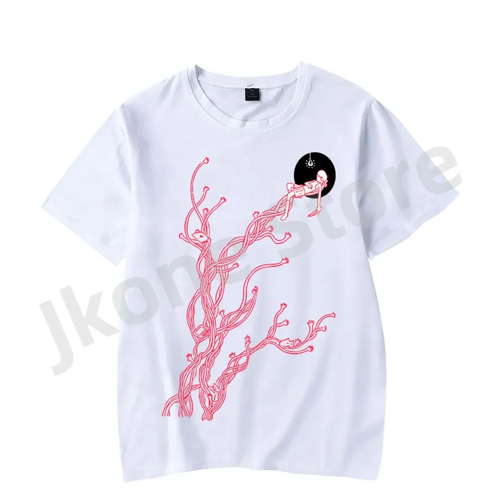 Omori Red Hands T-shirts Game Logo Merch Summer Women/Men Fashion Casual Short Sleeve Tee