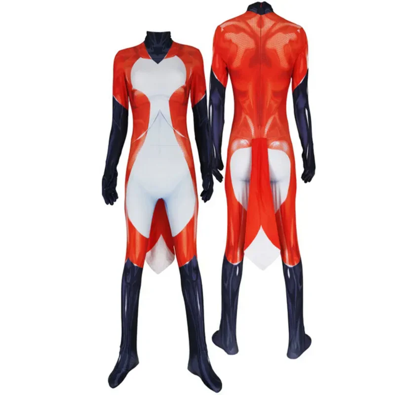 Lady Adults Kids Anime Animal Superhero costumi Cosplay Halloween Plugsuits Miss Meow Zentai body