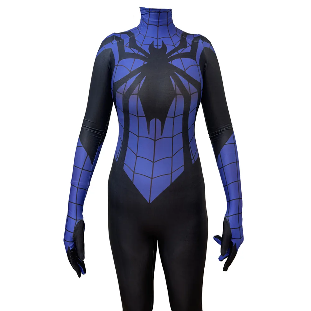 

Adults Female April Parker Spiderman Cosplay Costume Women Superhero Zentai Halloween Bodysuit Party Jumpsuit