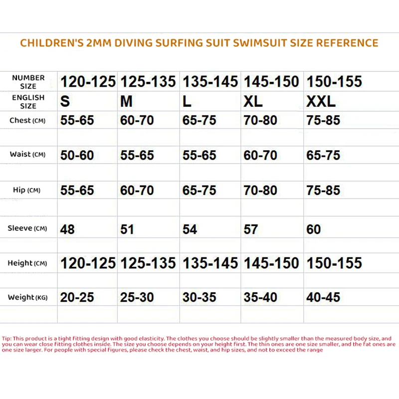 Children's 2MM Neoprene One-piece Wetsuit Kid's Thermal Insulation Anti Jellyfish Surfing Snorkeling Diving Suit Winter Swimsuit