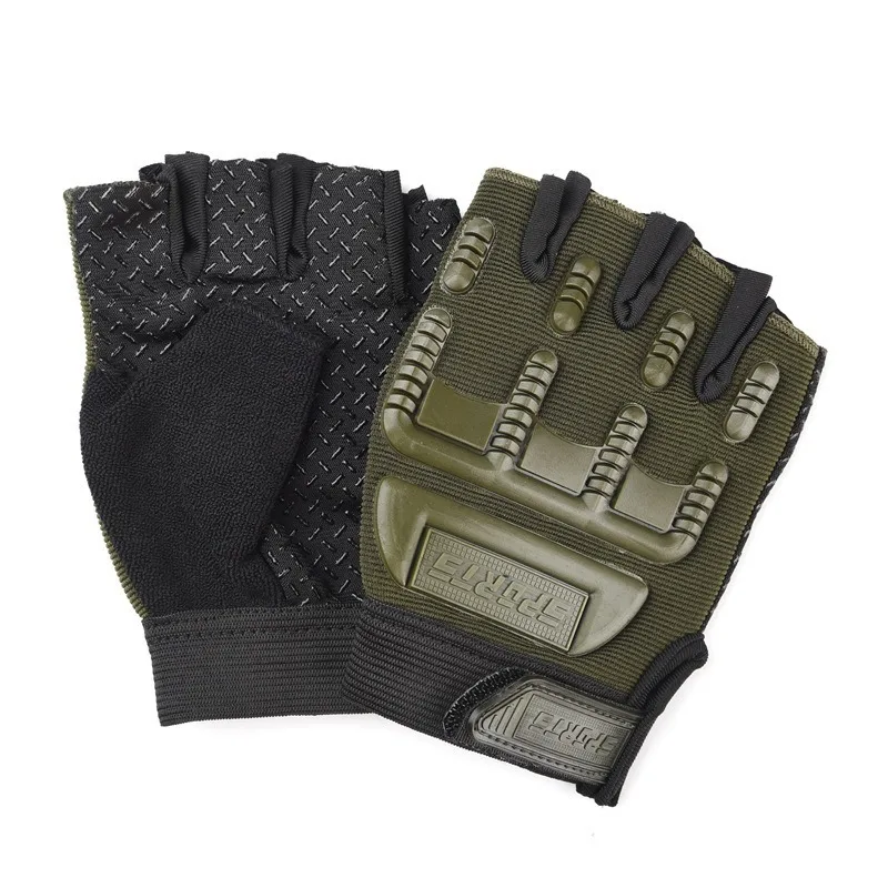 Children's tactical gloves, Sports half-finger outdoor riding, Children's roller skating training and exercise protective gloves