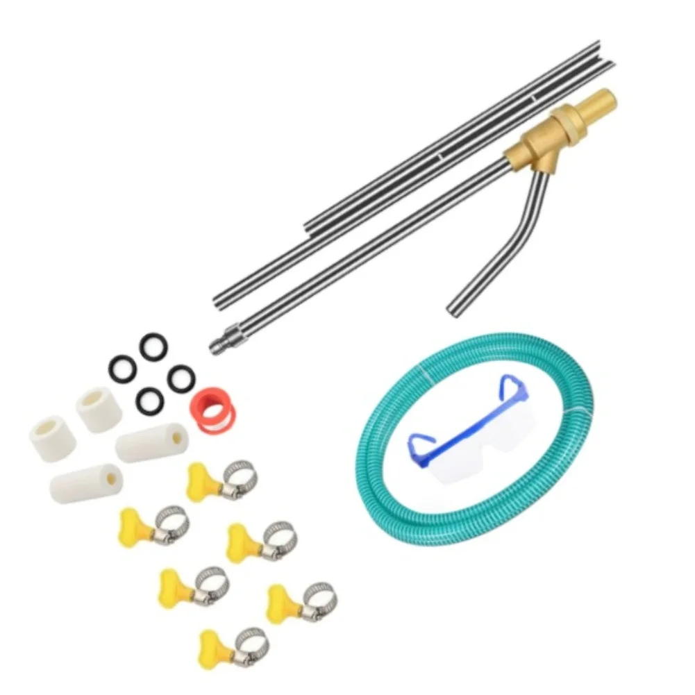Pressure Washer Sandblasting Attachment Set Rated at 5000 PSI with 1/4 Inch Quick Disconnect and Resistant Components