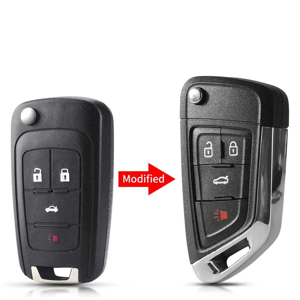 KEYYOU 2/3/4/5 Buttons Filp Car Remote Key Shell Case Cover For OPEL VAUXHALL Astra J Corsa E Insignia Zafira C