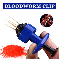Bait Clip blood worm Bait Clip Portable bait earthworm device 1Set fishing Fishing lines Baits Elastic  fishing accessories