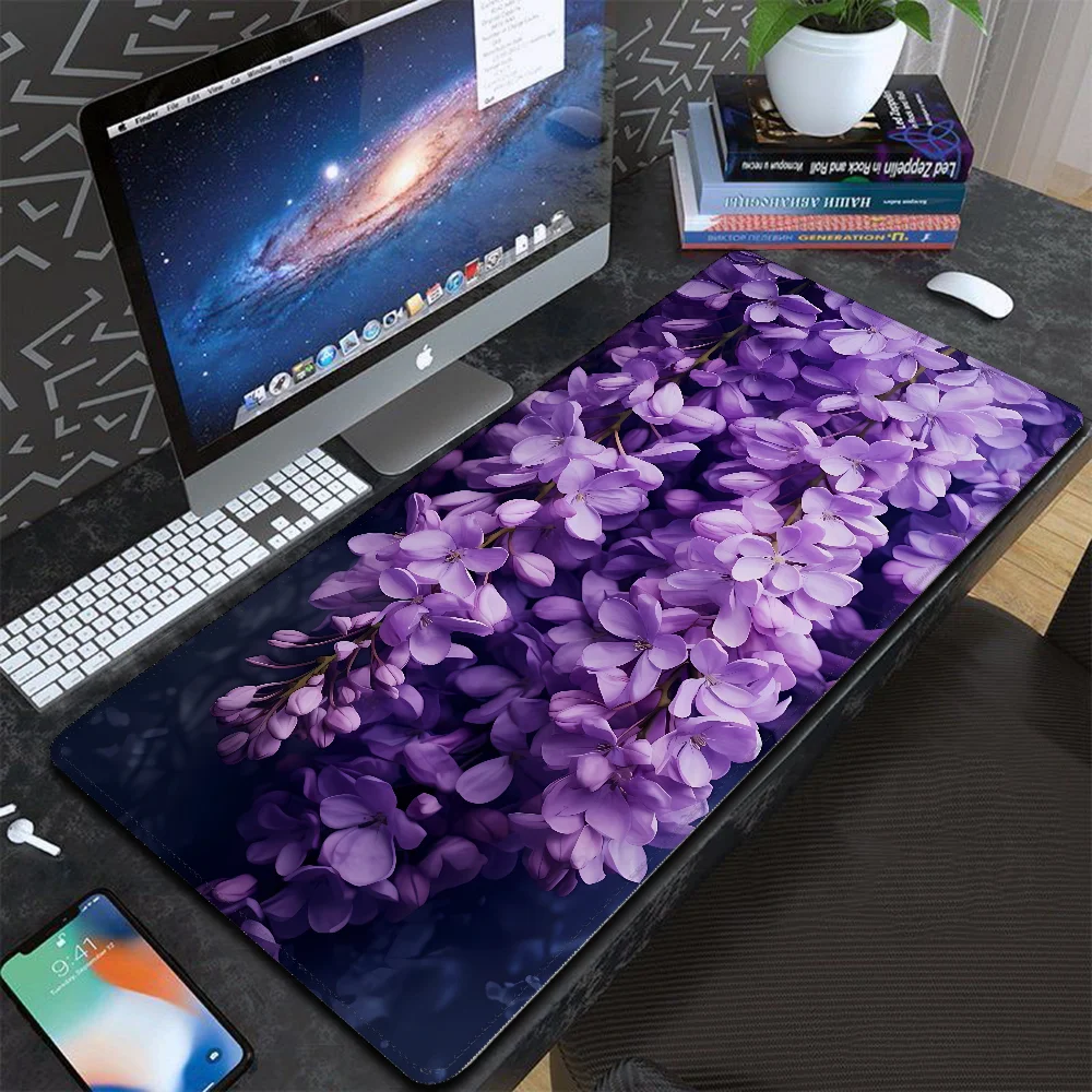 Mousepad Gamer 900x400 Japanese Wisteria Aesthetic Pc Gaming Accessories Desk Accessories Office Xxl Mouse Pad Computer Mat Mats