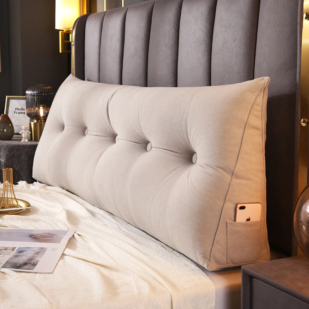 Large Bolster Triangular Headboard Wedge Backrest Positioning Support Bed Rest Reading Pillows Headboard Wedge Pillows