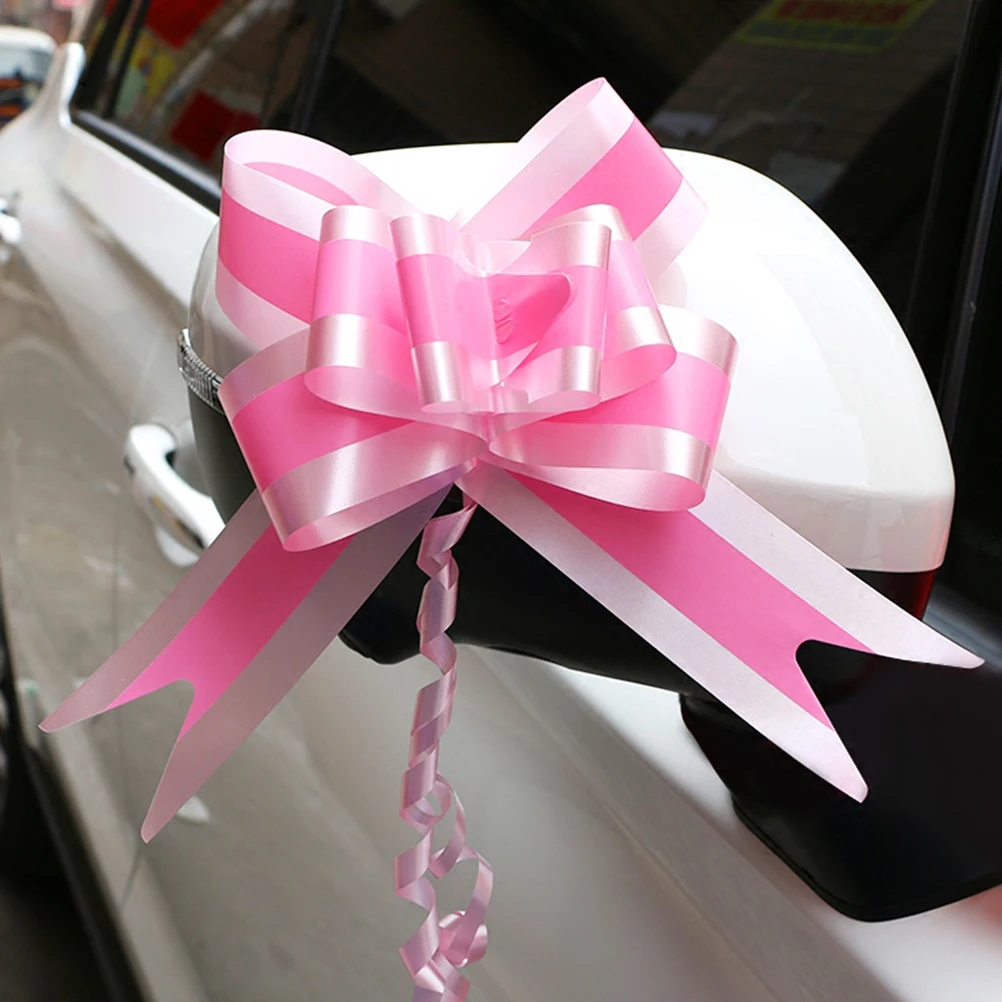 

40 Pcs Bowknot Gift Packing Pull Bows Wedding Ornament Gift Packing Bow Decorative Christmas Party Bottle