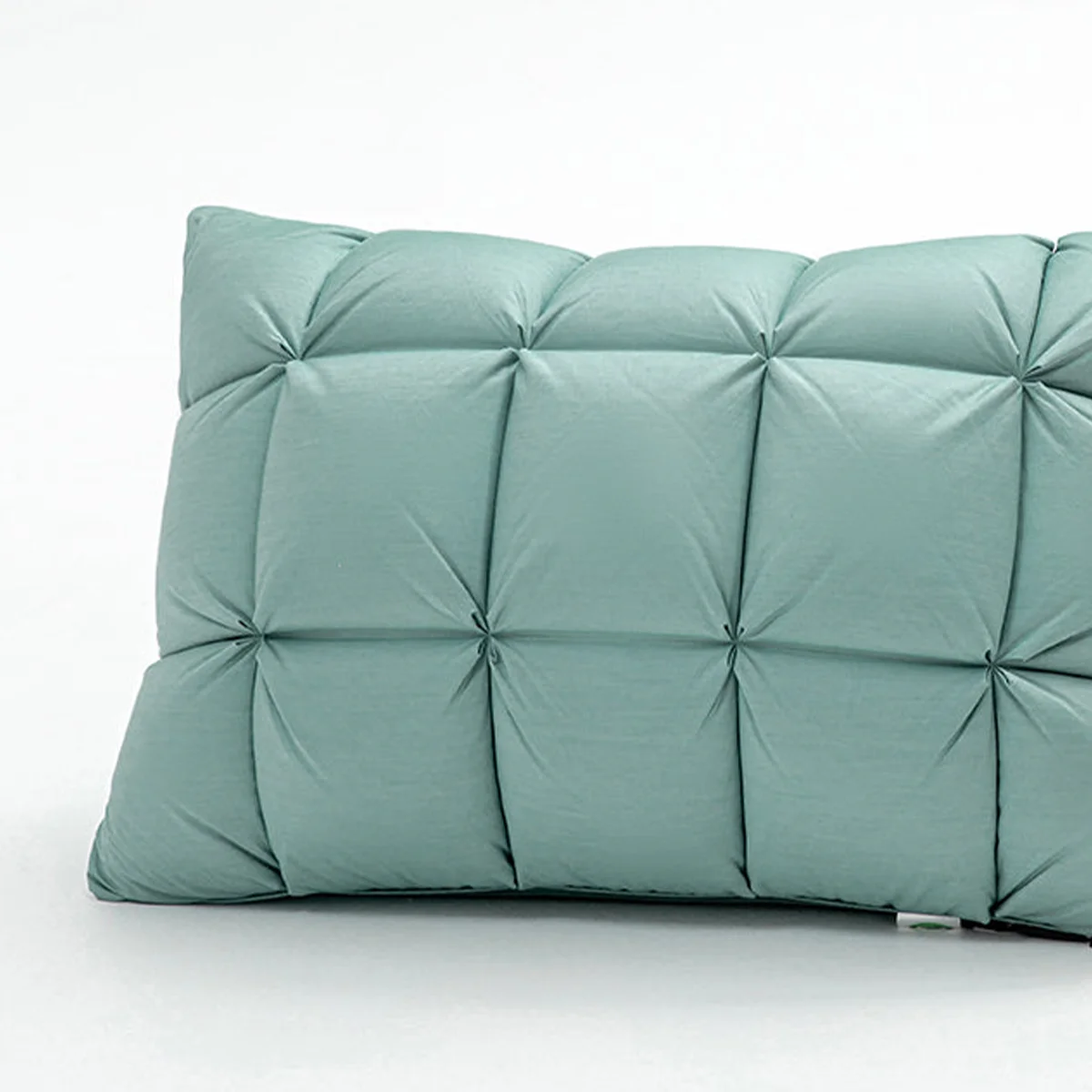 1 PC, Luxury Goose Down Feather Pillows Pinch Pleat Design Neck Protection Bed Pillow Standard/Queen/King Size