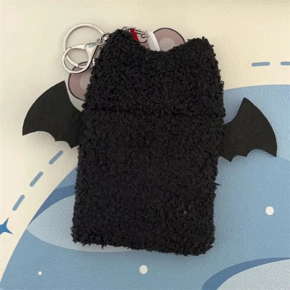 Angle Photocard Holder Fluffy Cartoon Kpop Idol Bus Card Holder INS Korean Style Plush Kpop Photocard Holder ID Card Cover